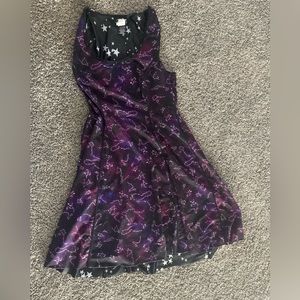 Reversible starry skater dress